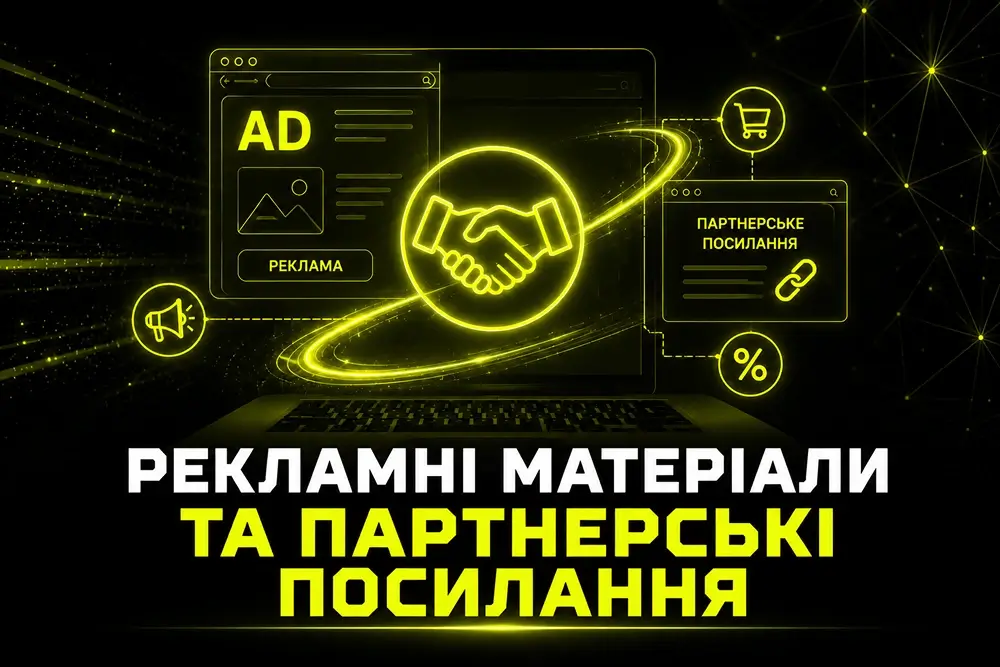 Рекламні матеріали та партнерські посилання