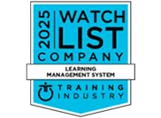 UpsideLMS Top LMS Solutions with A Content Library Award