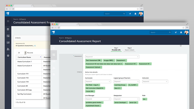 Reports with exhaustive filters