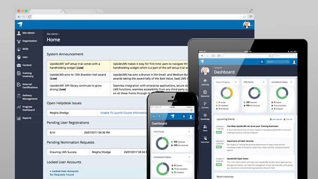UpsideLMS - A Cloud-based, Responsive LMS