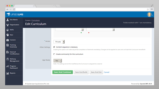Assigning app-ready curriculum