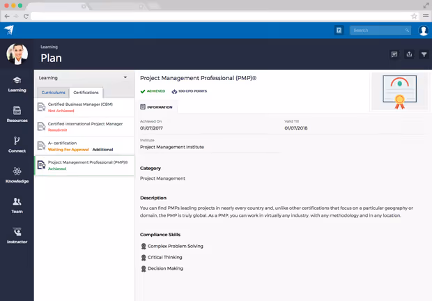 External Certification Support