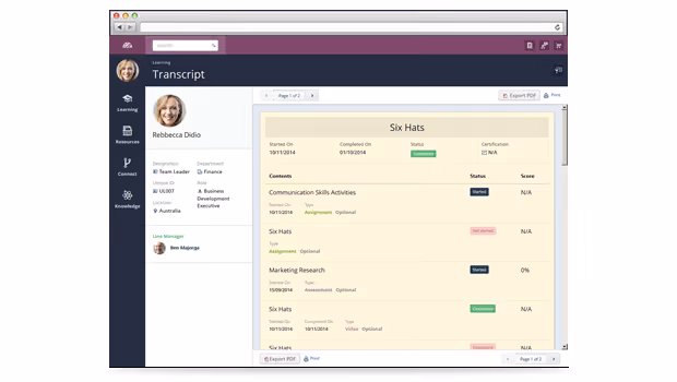 Upside LMS - New Reports - Learner Transcript Report & Survey Learner Response Report on the Client Manager End
