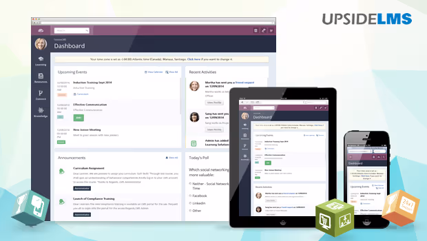 UpsideLMS - Best Value Responsive LMS, Now Available On The Device Of Your Choice!