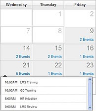 Best Value LMS With Easy Navigation - Events Calendar - UpsideLMS V5