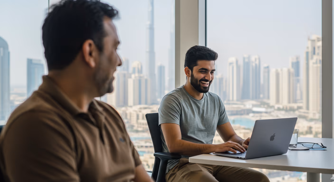 Free consolation call in modern office