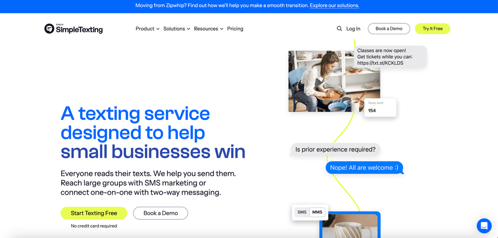 SimpleTexting_text messaging service for business