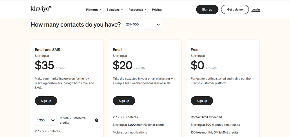 Klaviyo Alternatives _Klaviyo pricing