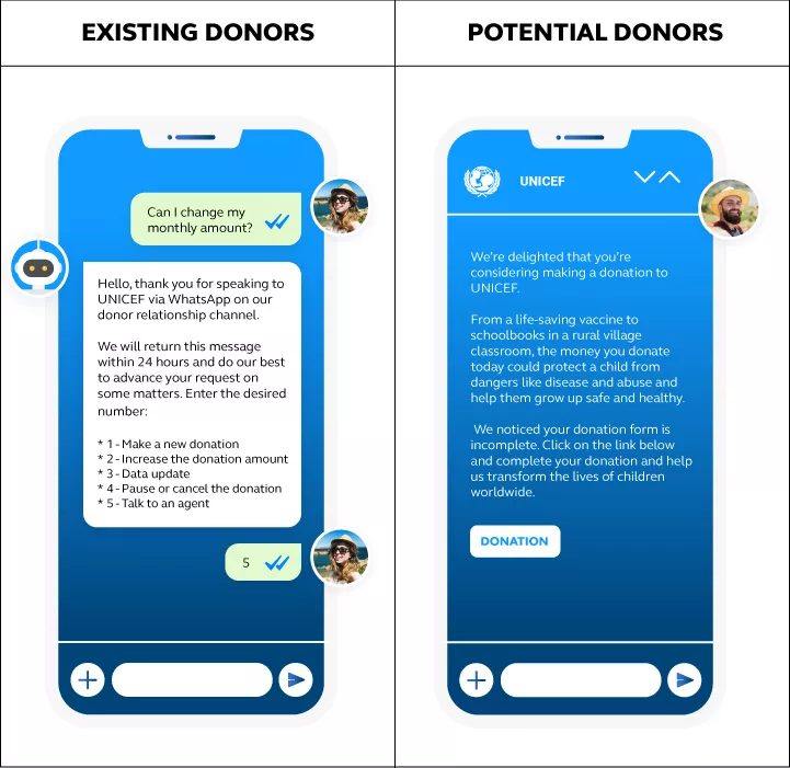 conversational customer experience_unicef