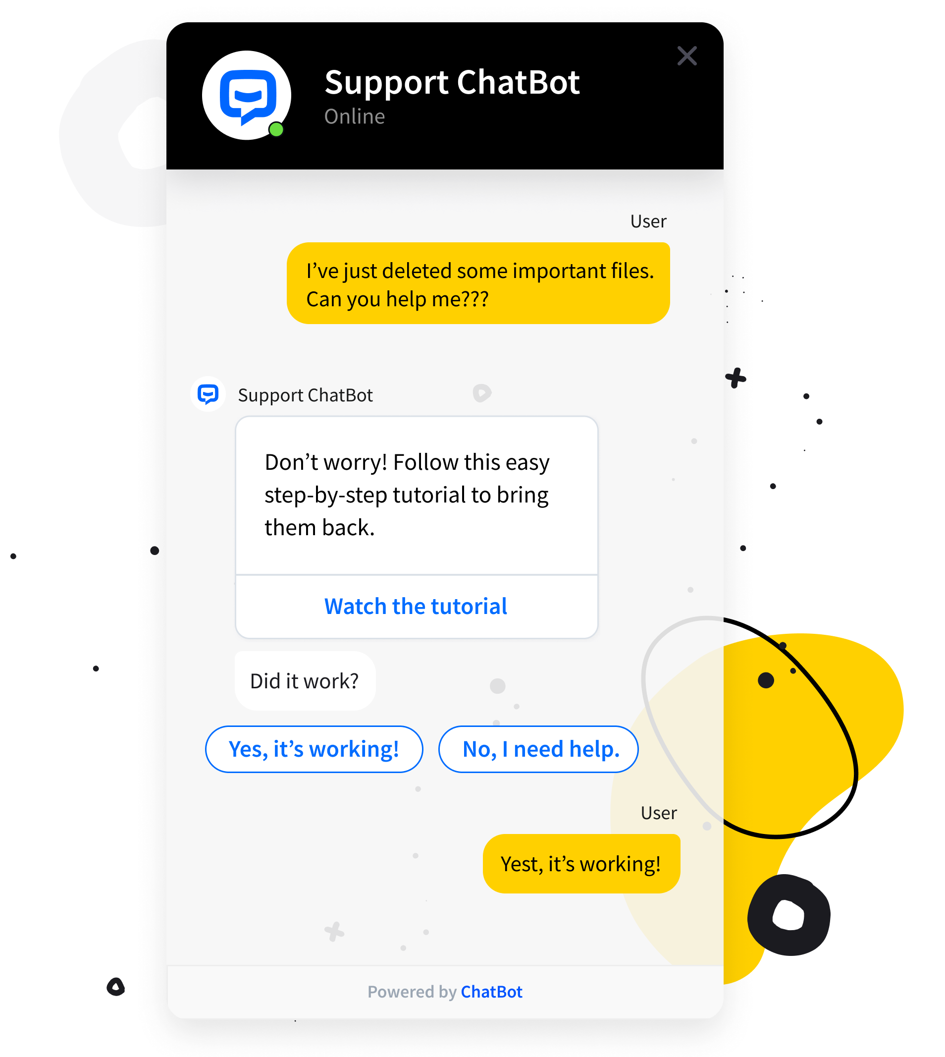 ChatBot for Customer Support Operations_conversational ai for customer experience