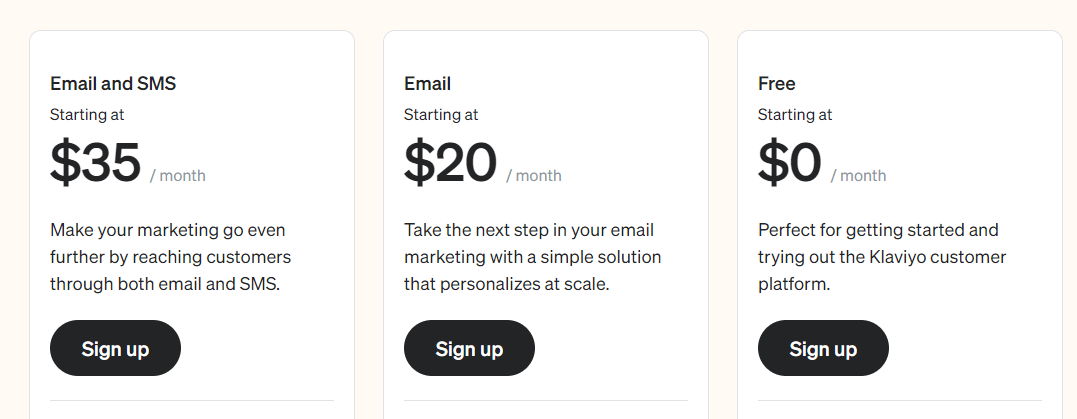 klaviyo_sms marketing services