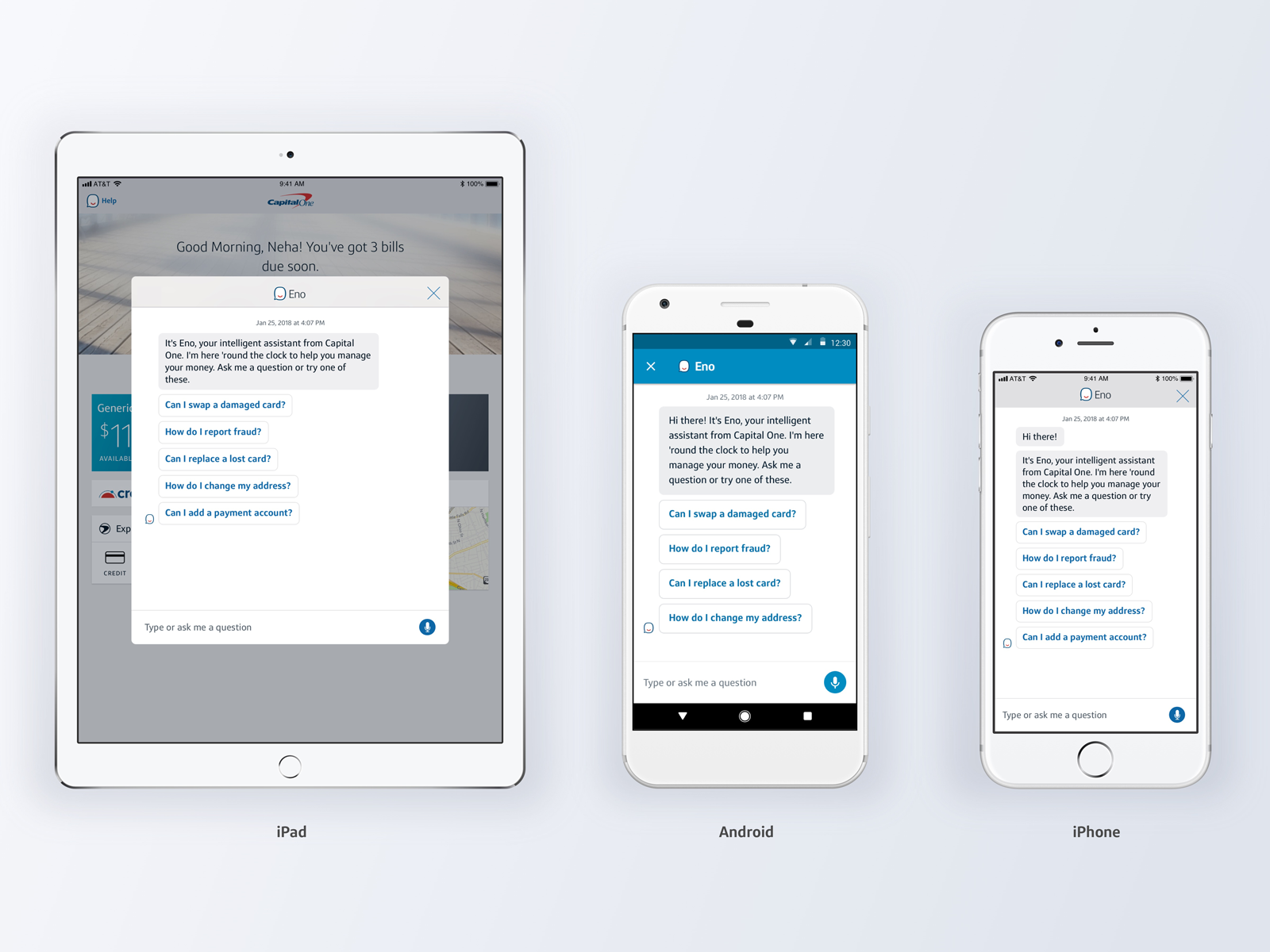 Eno_conversational AI in banking examples