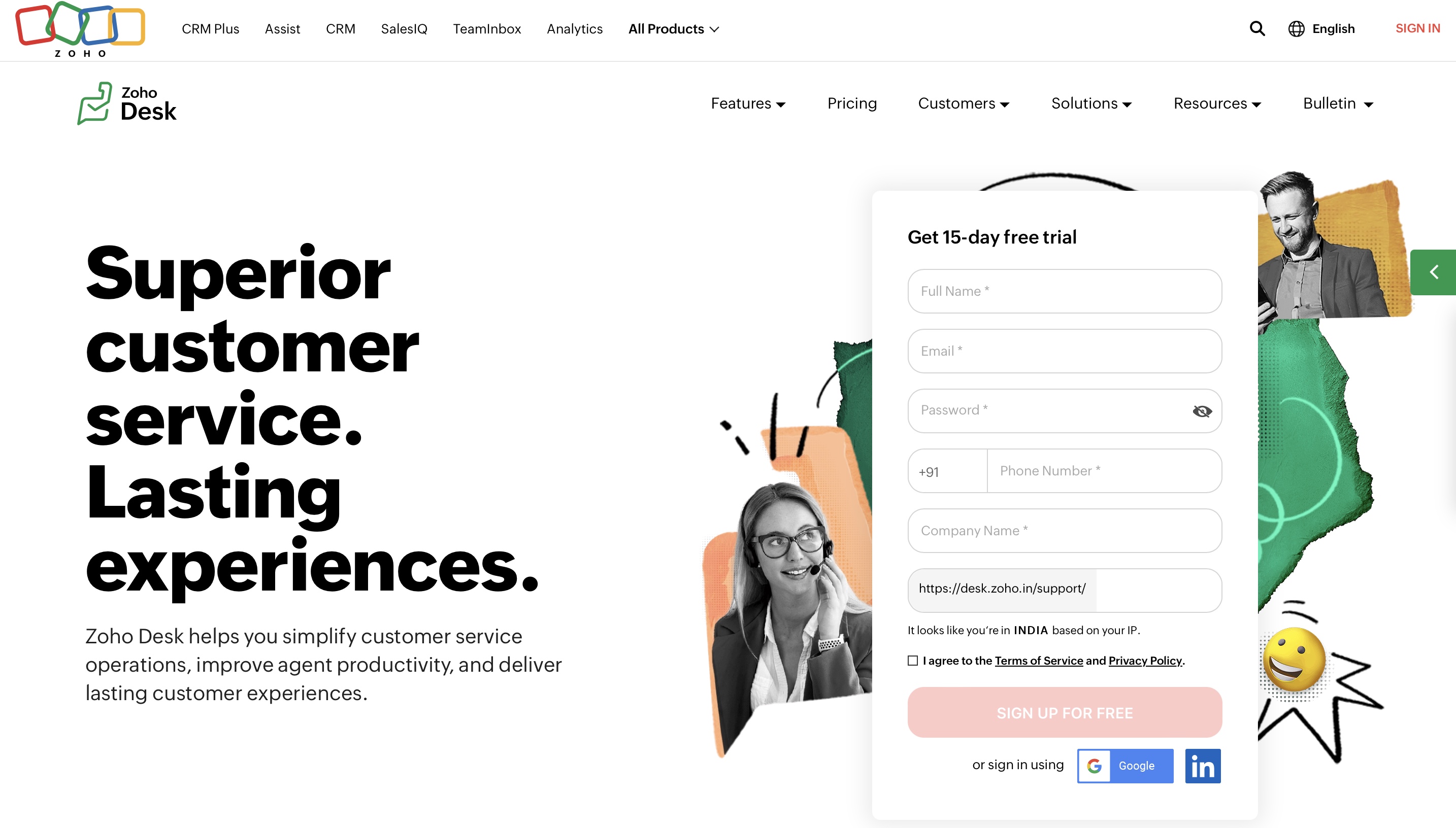 zohodesk_saas help desk