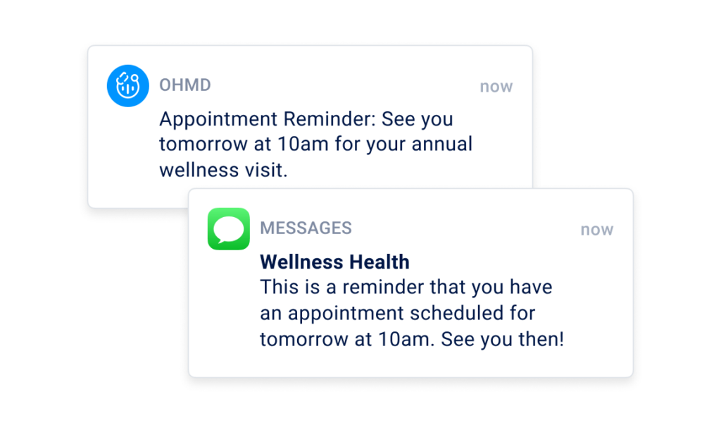 Patient Appointment Reminder_a2p sms business Texting