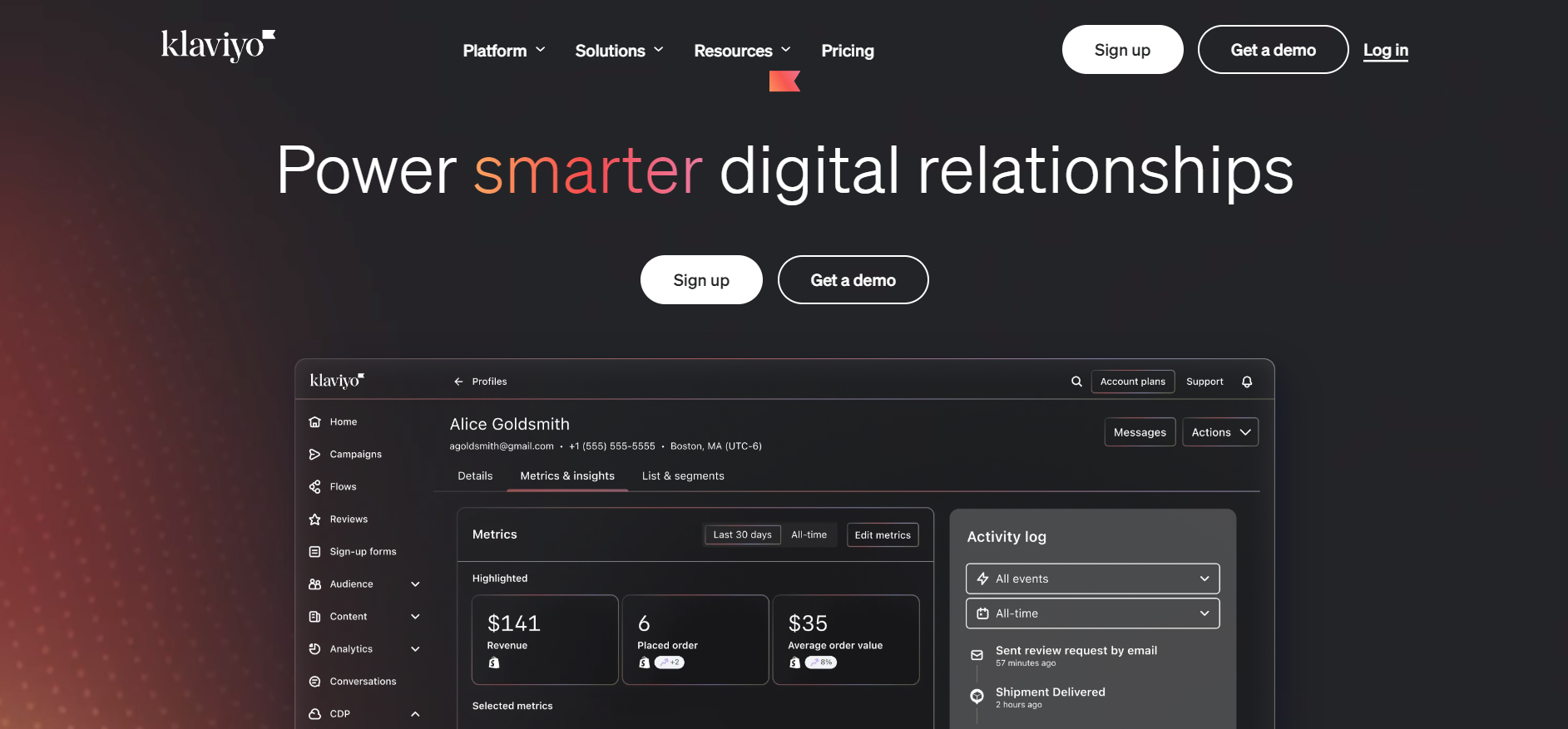 SMS_marketing_platforms_for_Shopify_Klaviyo