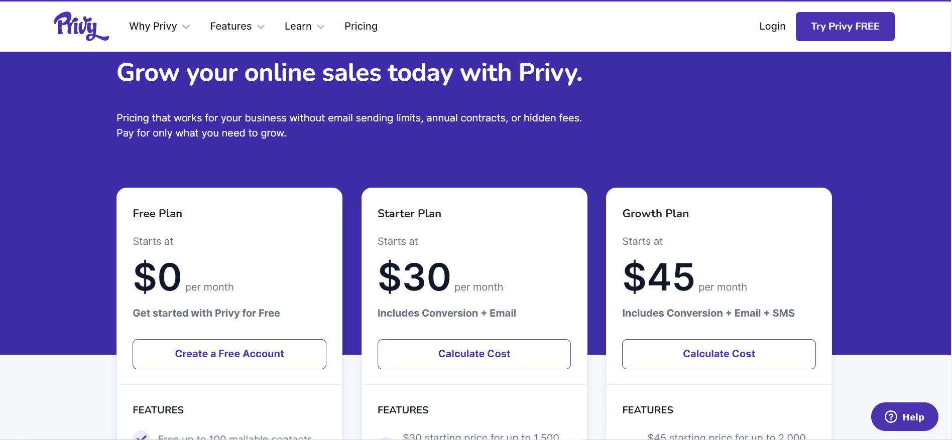 SMS_marketing_platforms_for_Shopify_Privy_pricing