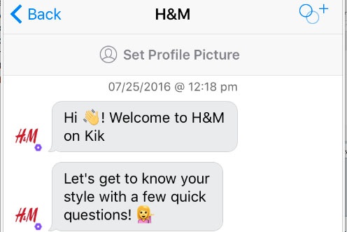 H&M's Chatbot Stylist_conversational commerce