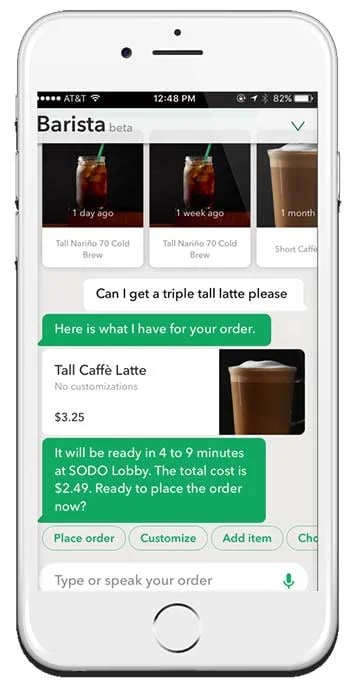 Starbucks Barista Bot_chat commerce