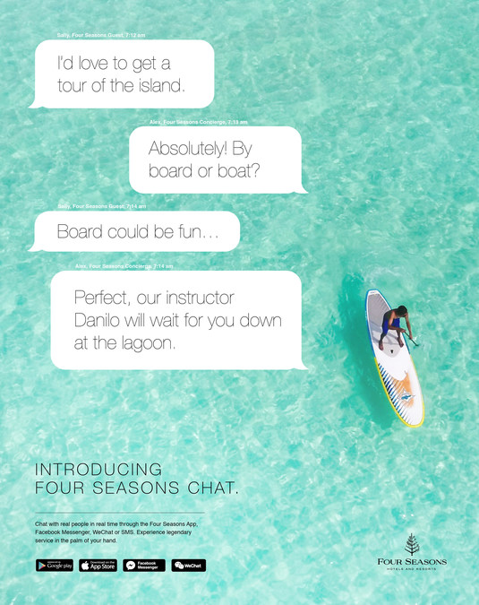 Four Seasons Chat_chat commerce