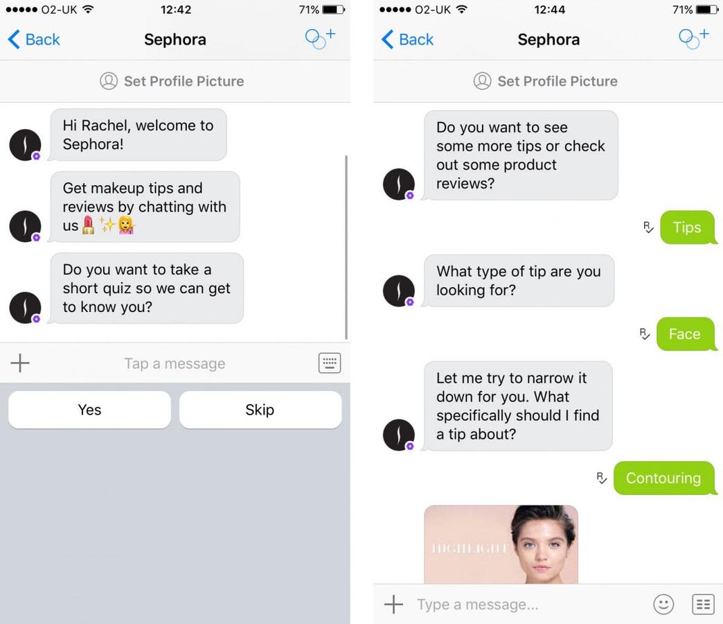 Sephora_chatbot for Ecommerce website