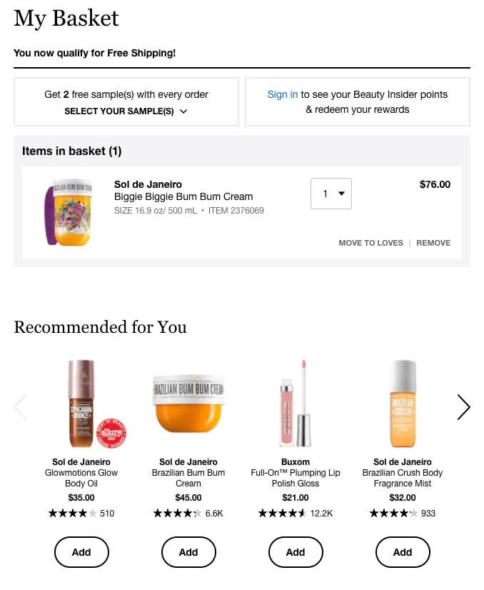 ecommerce personalization_recommended product