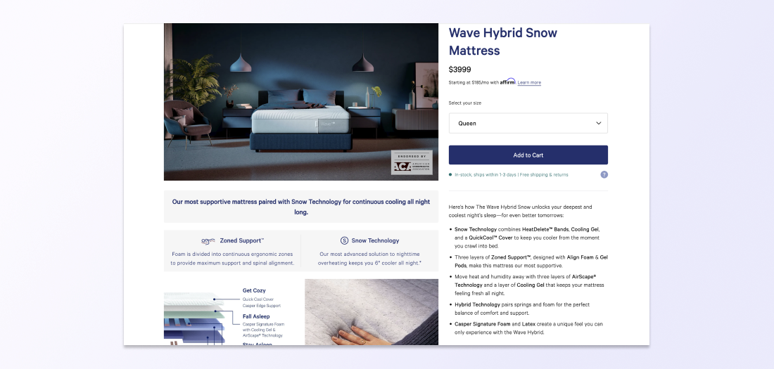 Example of a perfect Shopify product description_Shopify conversion rate optimization
