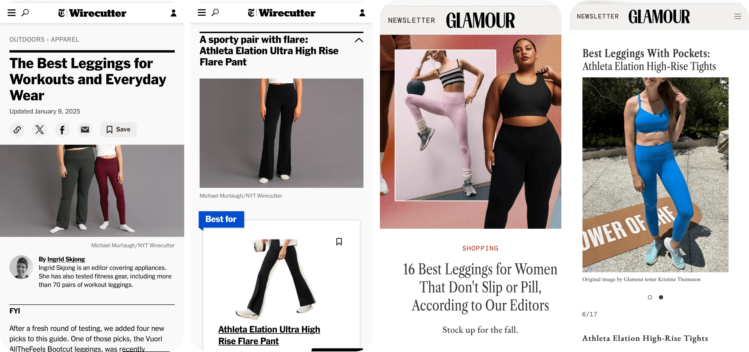 Ecommerce conversion funnel_Third party website reviews for Athleta