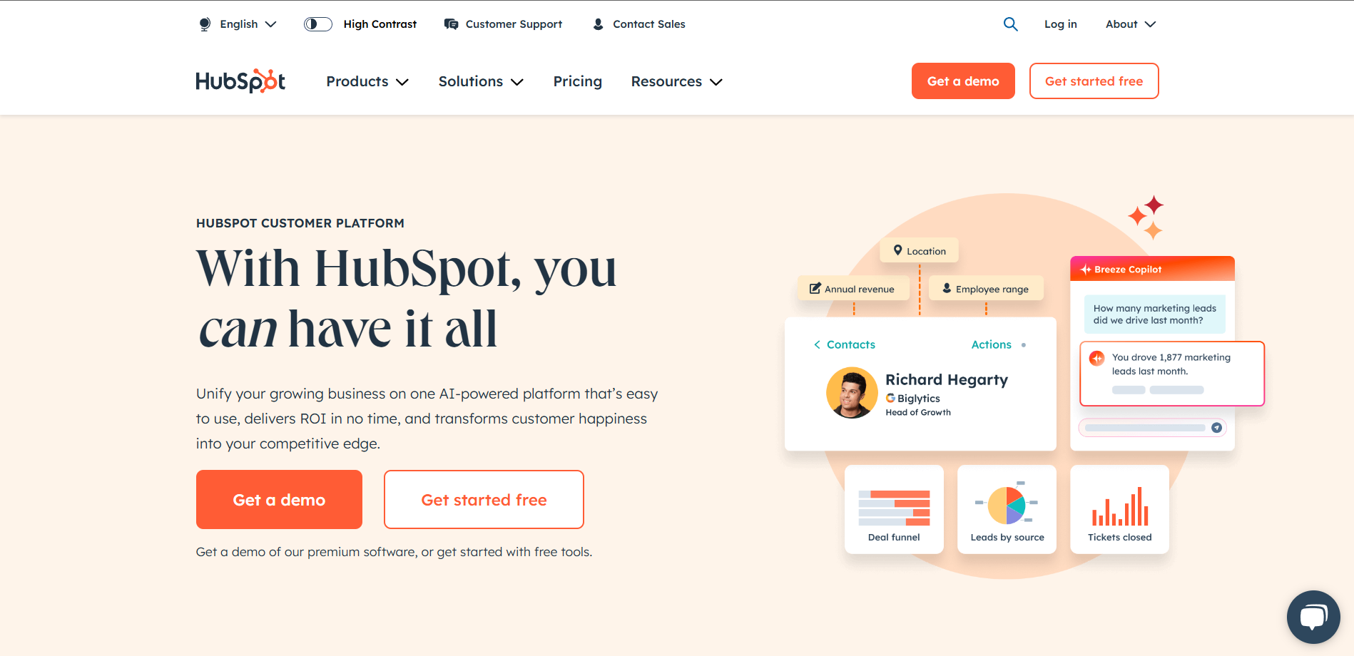 conversational ai for ecommerce_Hubspot chatbot builder