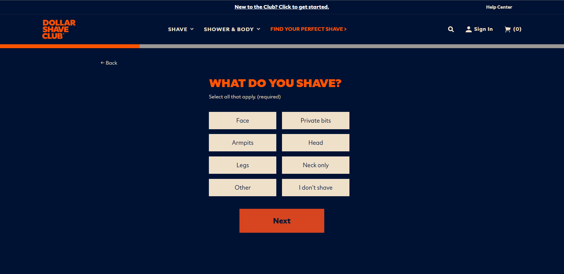 Product Recommendaton Quiz_Dollar Shave Club