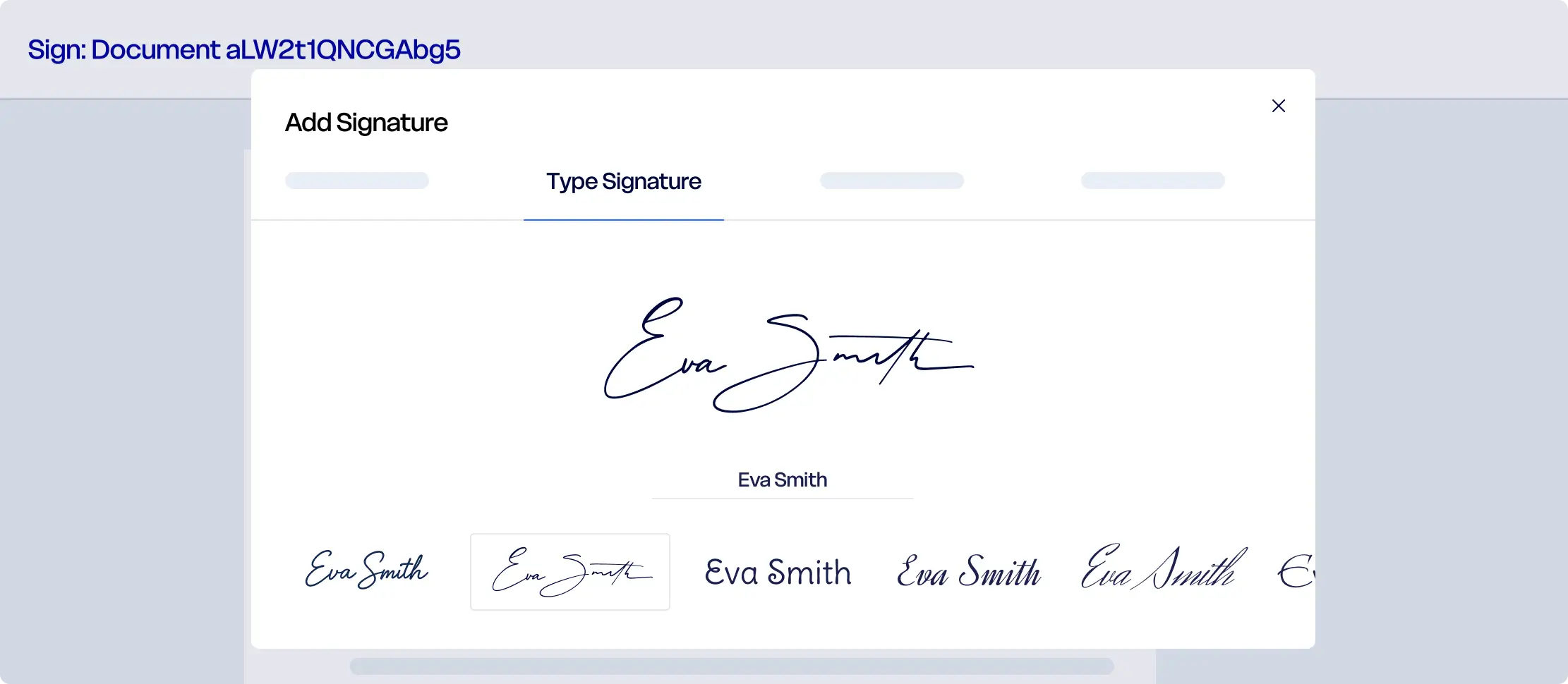 E-signature platform for securely signing documents