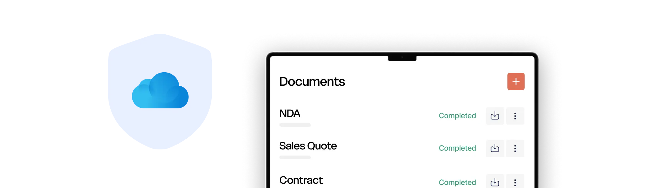 Encrypted cloud storage for signed document protection