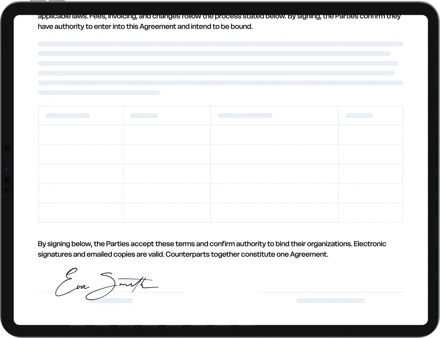 Collect e-signatures directly across web, desktop, or mobile devices