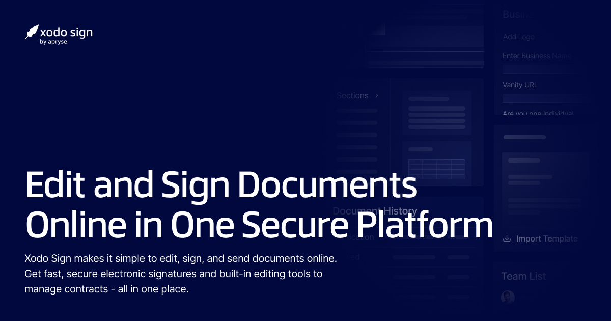 Sign Documents Online for Free | Xodo Sign (eversign)