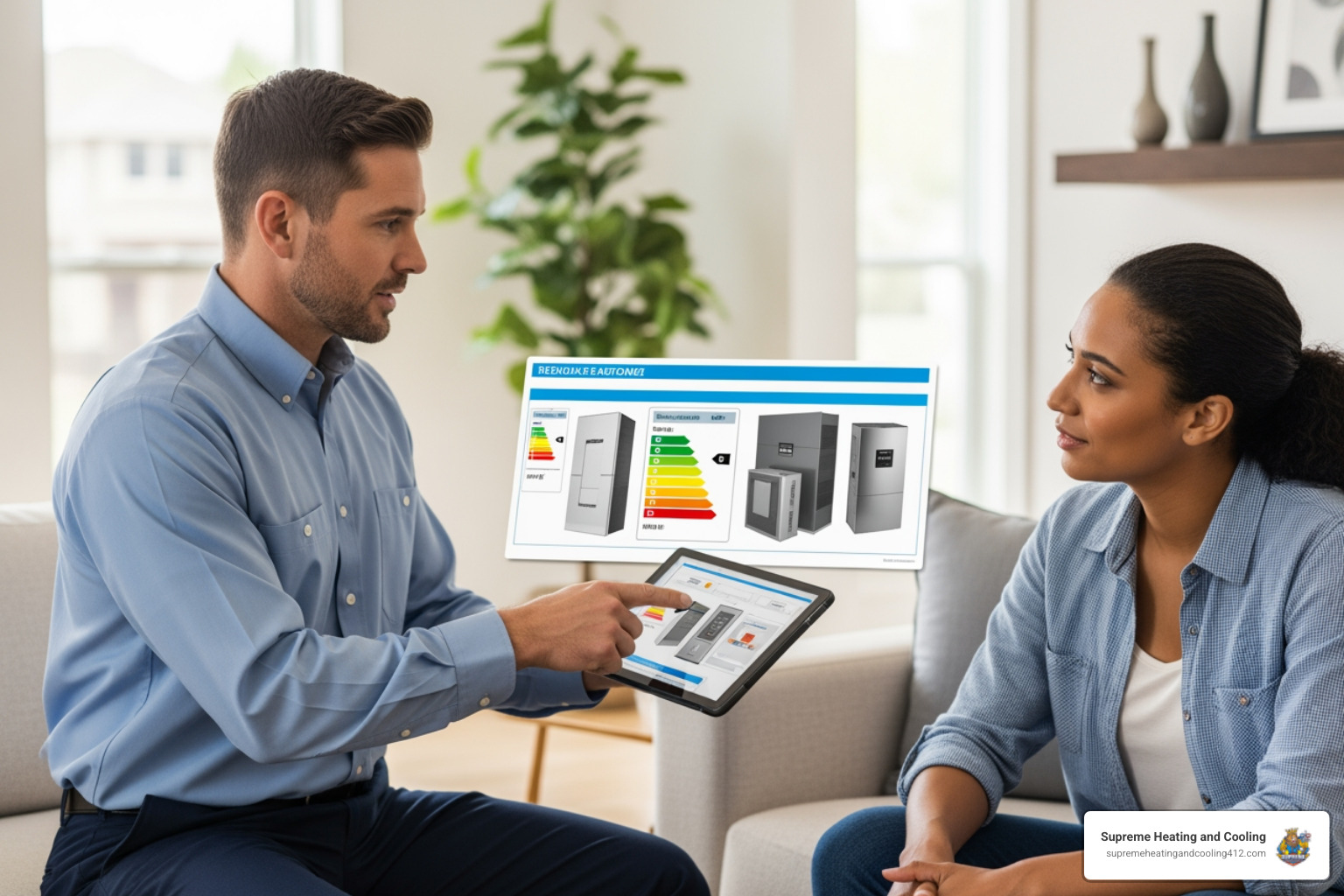 infographic showing the furnace selection process including home assessment, fuel type selection, efficiency rating comparison, proper sizing calculation, permit requirements, and professional installation steps - furnace installation company in new kensington, pa