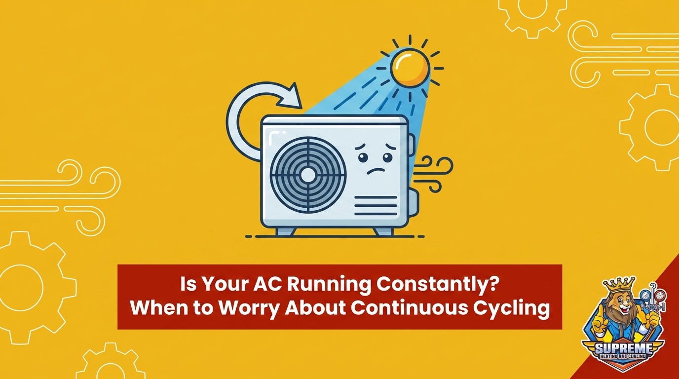 Is Your AC Running Constantly? When to Worry About Continuous Cycling