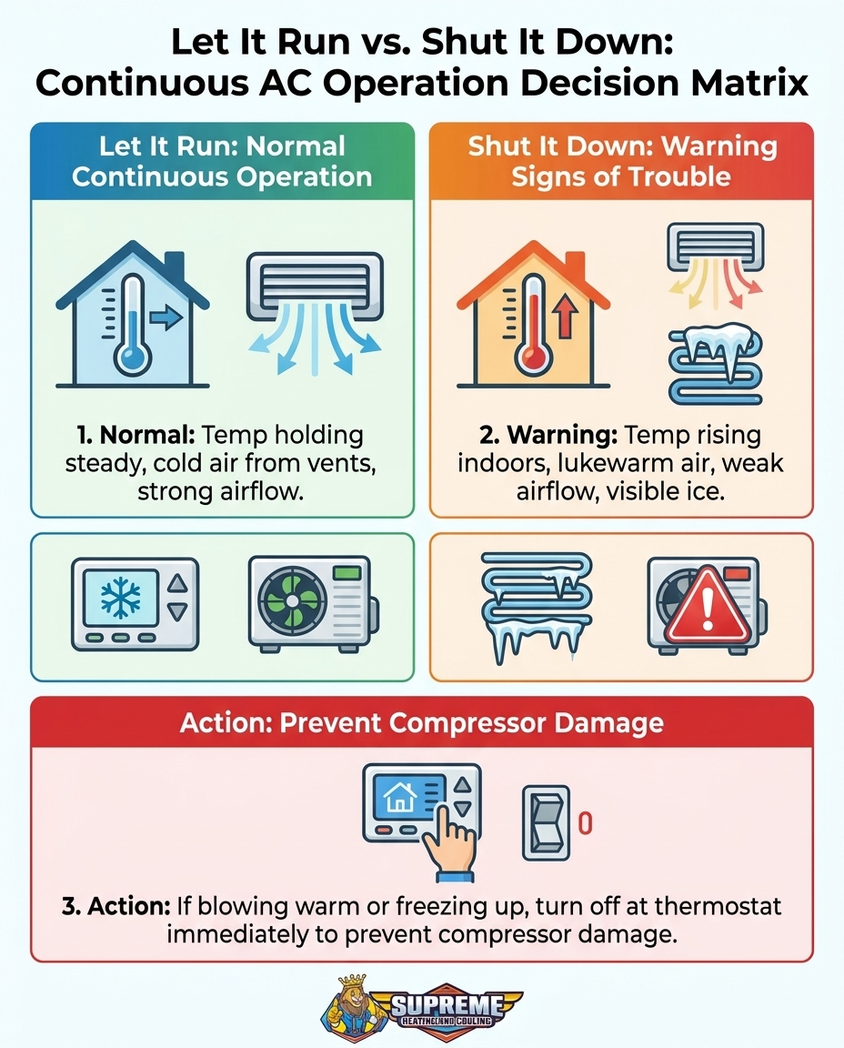 Let It Run vs. Shut It Down: Continuous AC Operation Decision Matrix