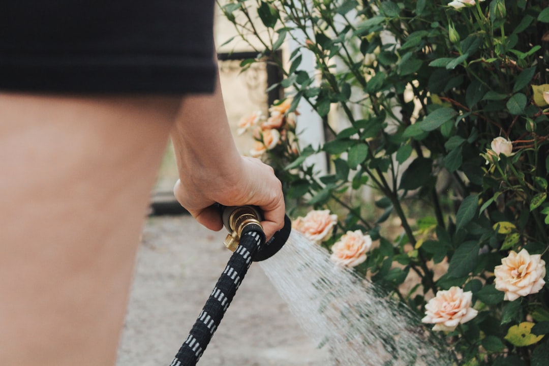 outdoor AC condenser cleaning with garden hose spring preparation outdoor AC condenser cleaning with garden hose spring preparation
