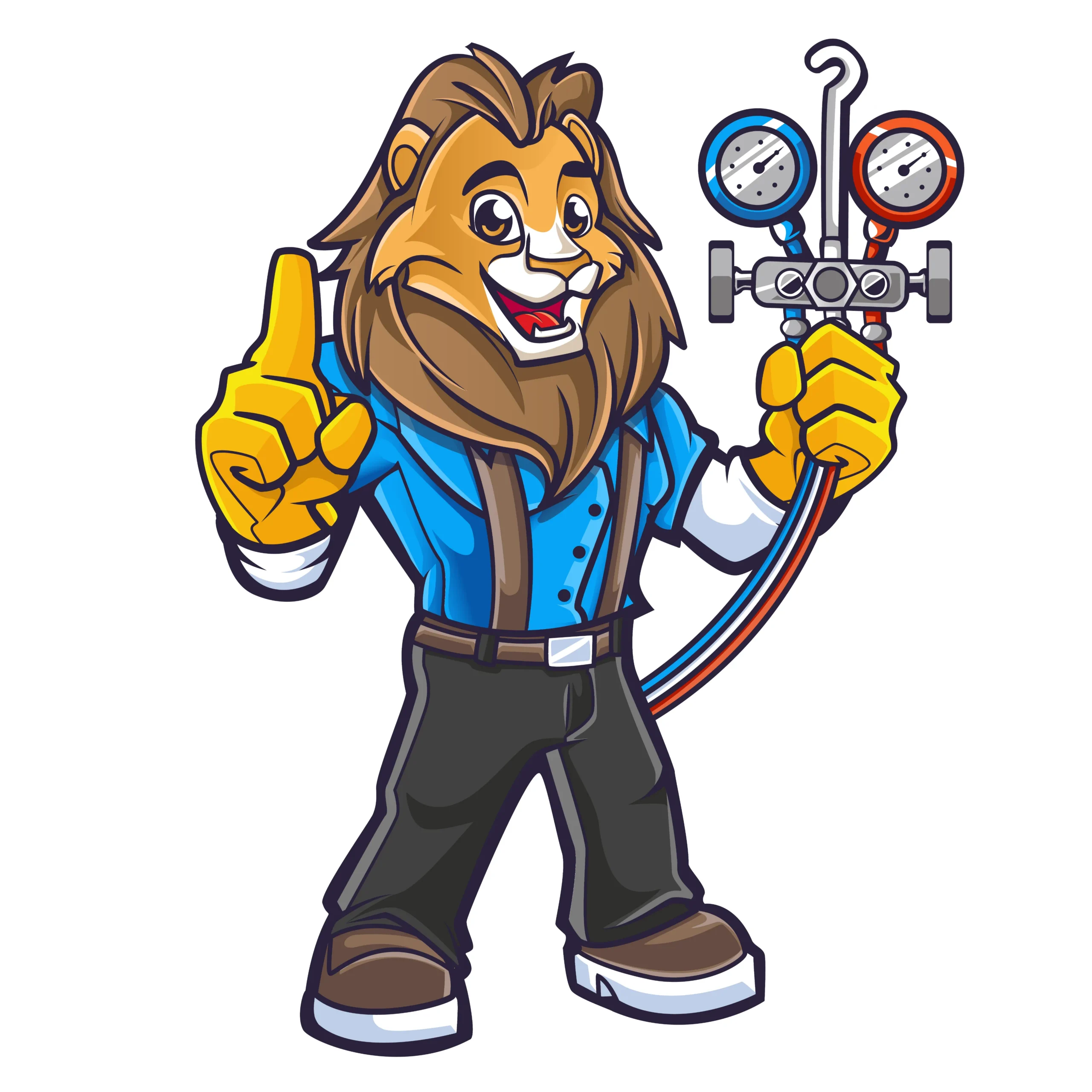 supreme heating and cooling mascot