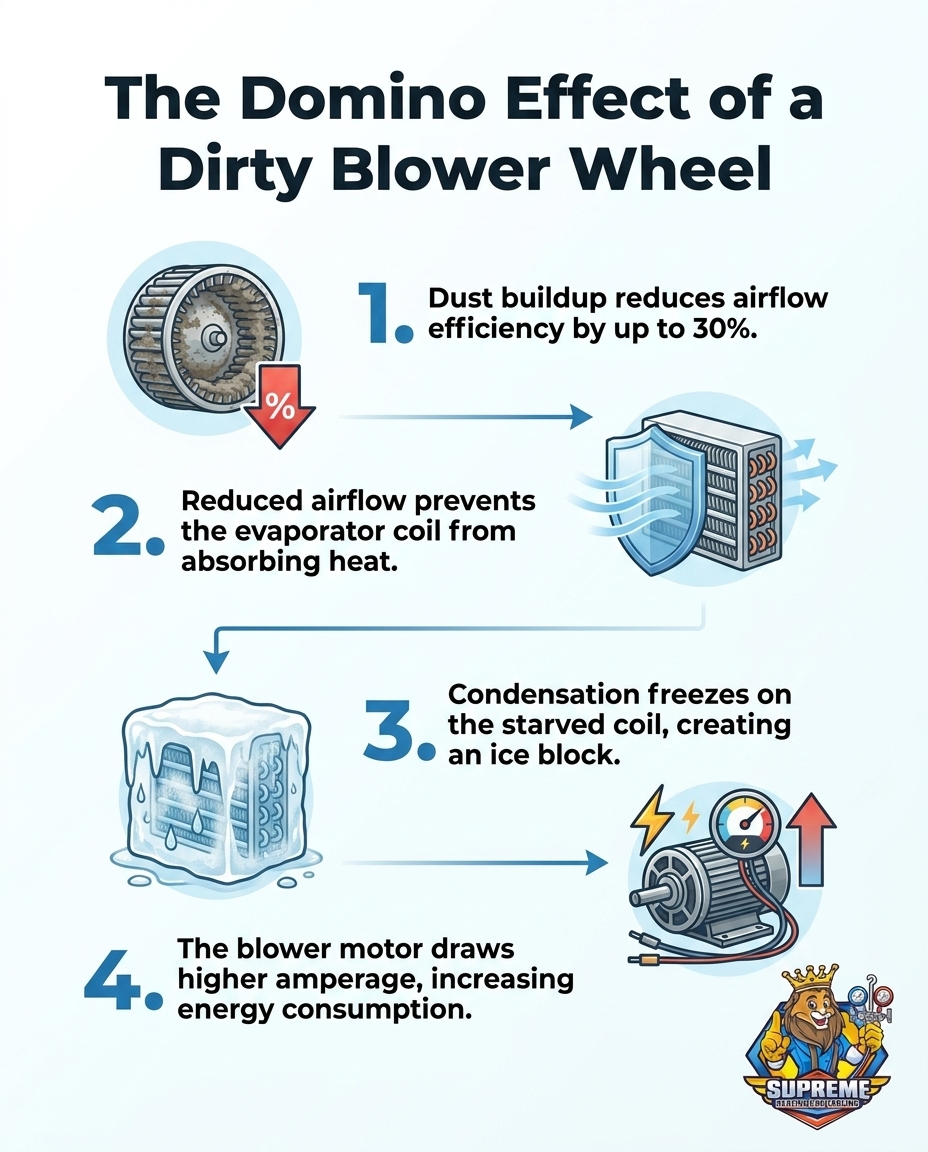 The Domino Effect of a Dirty Blower Wheel
