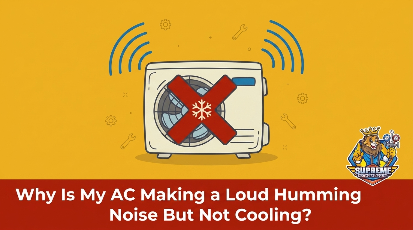 Why Is My AC Making a Loud Humming Noise But Not Cooling?
