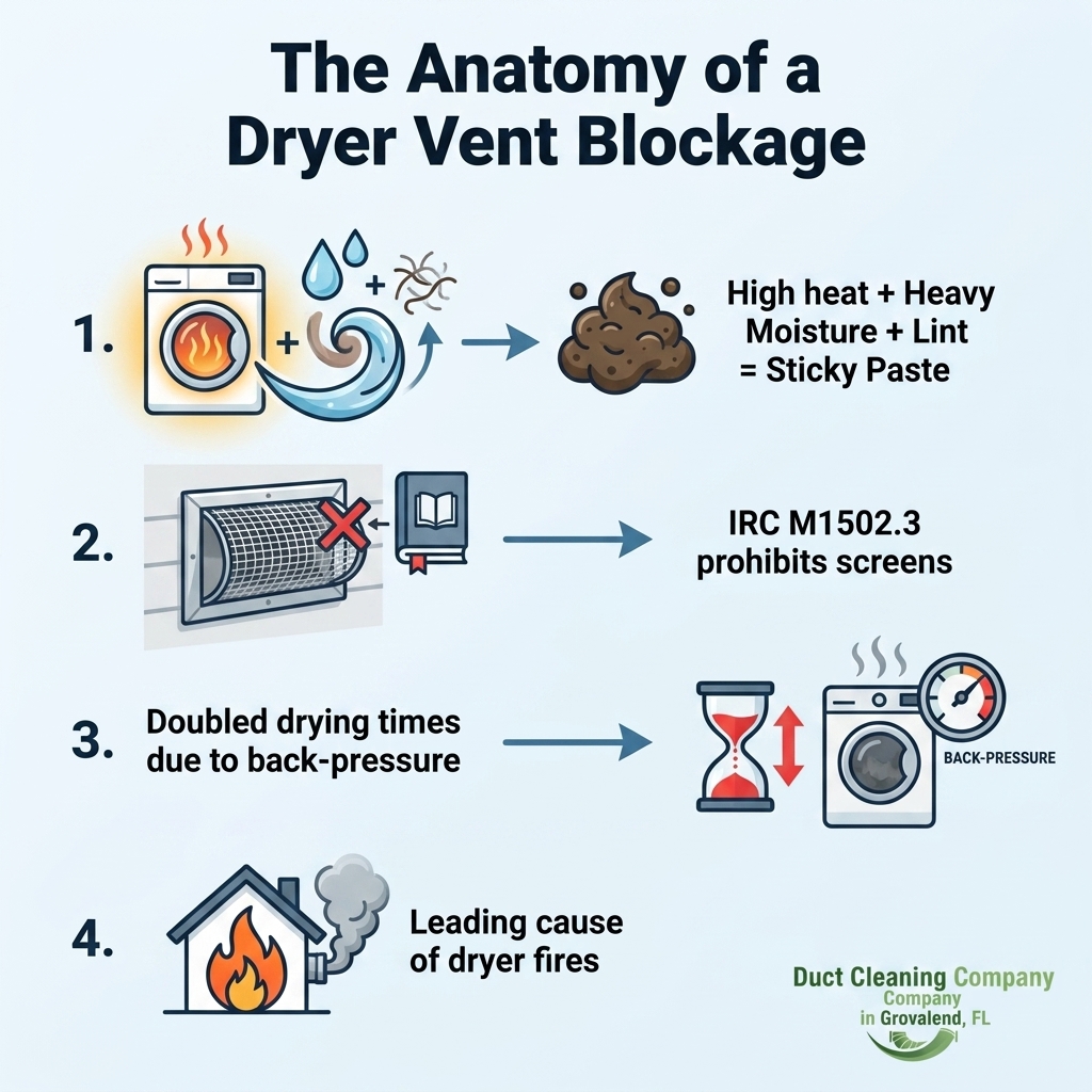 The Anatomy of a Dryer Vent Blockage