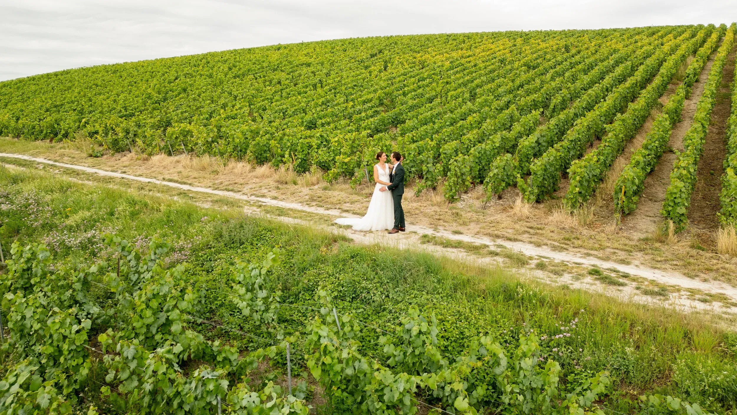 Mariage Clémentine Nicolas photographe Reims wedding photography drone vue aérienne