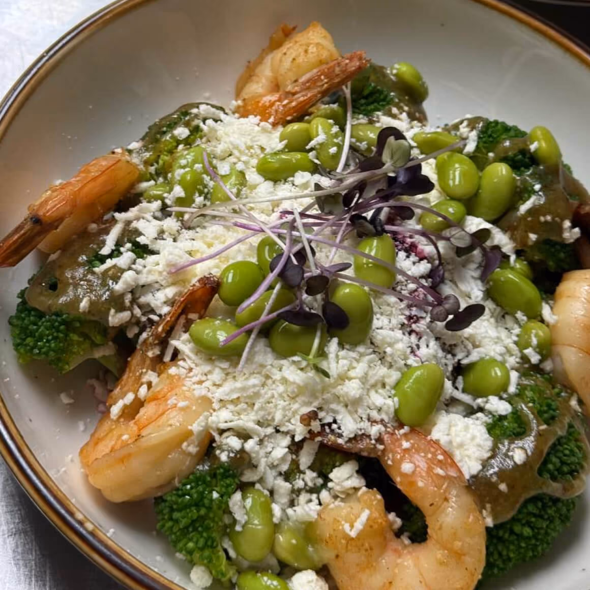 Broccoli-Shrimp Bowl