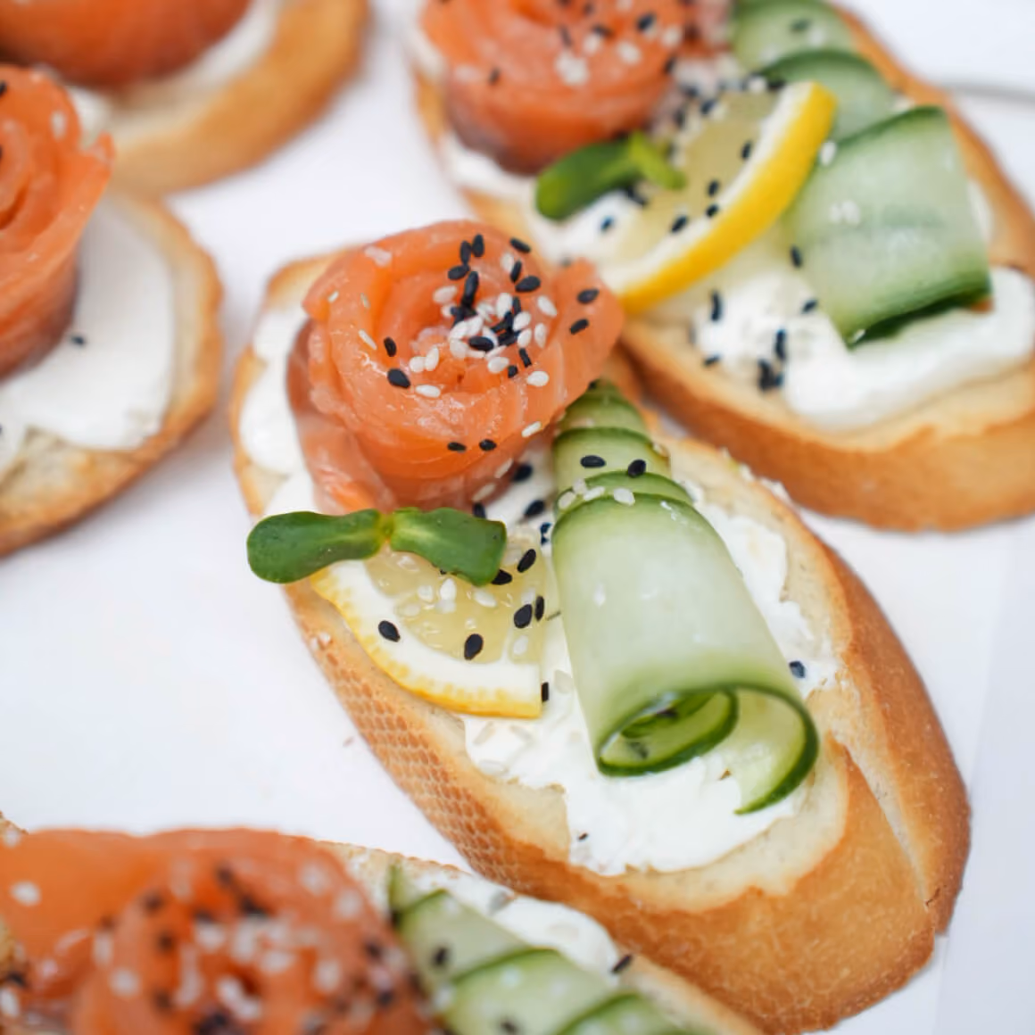 Salmon Bruschetta