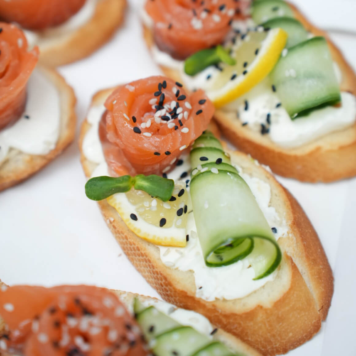 Salmon Bruschetta