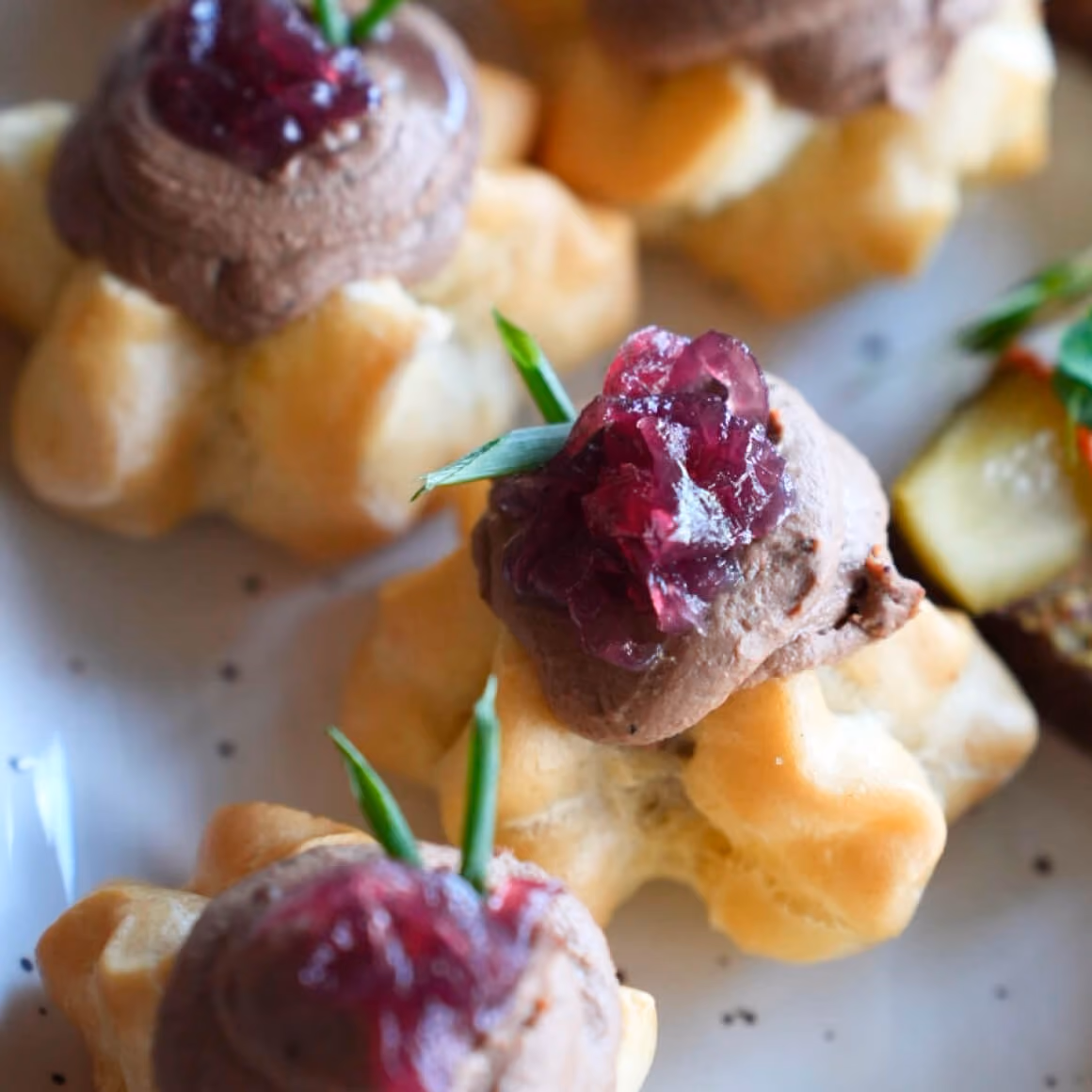 Liver Pate Profiteroles