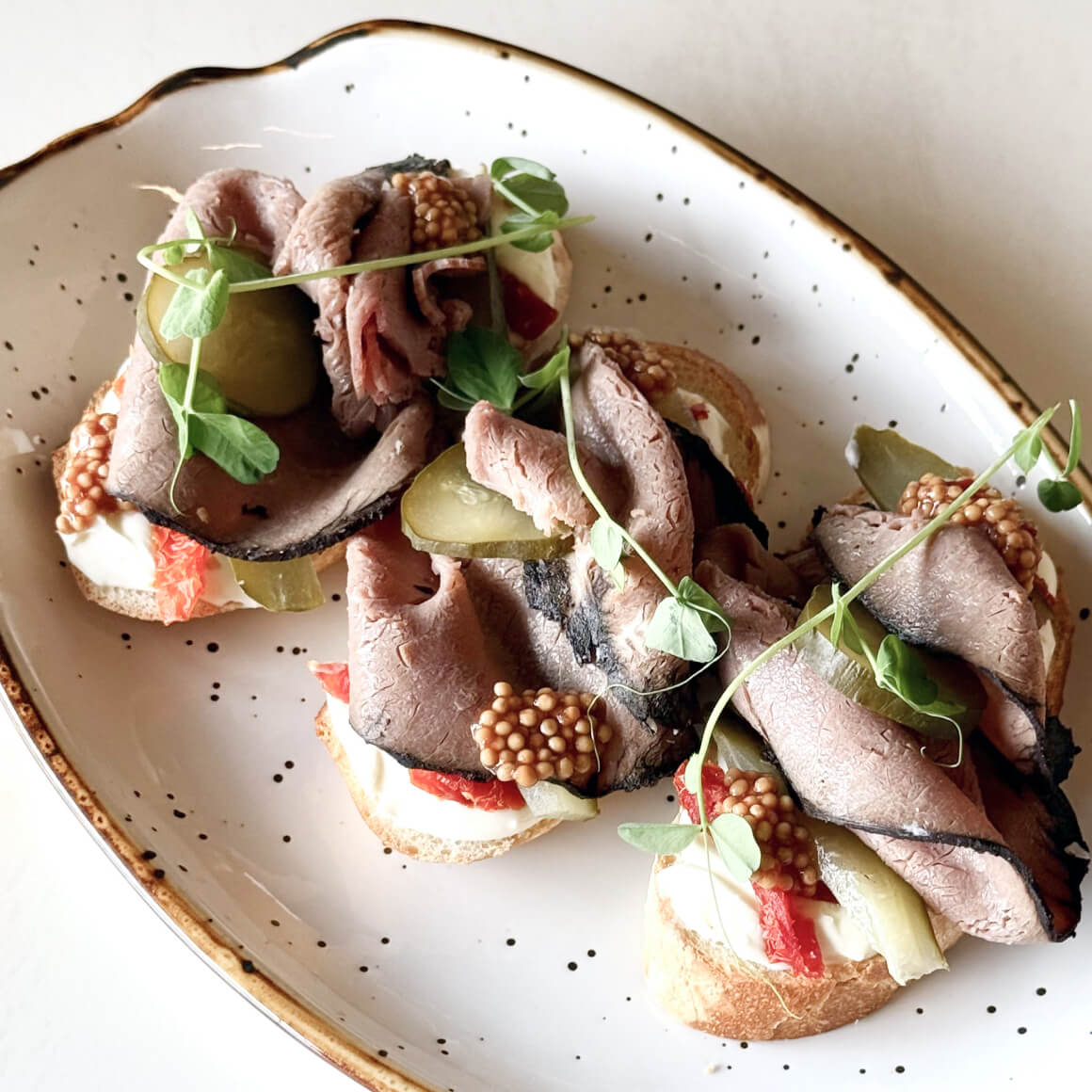 Roasted Beef Toast