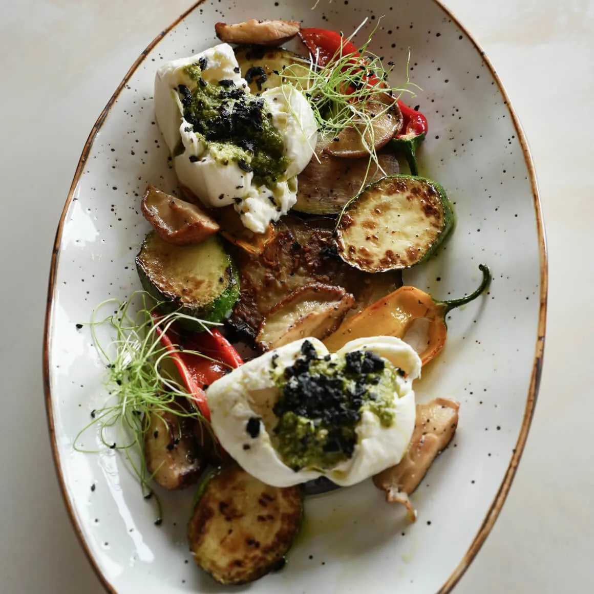 Grilled Vegetable Burrata