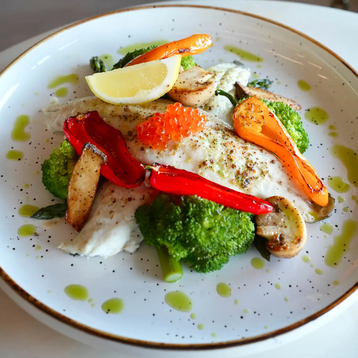 Steamed Mediterranean Branzino