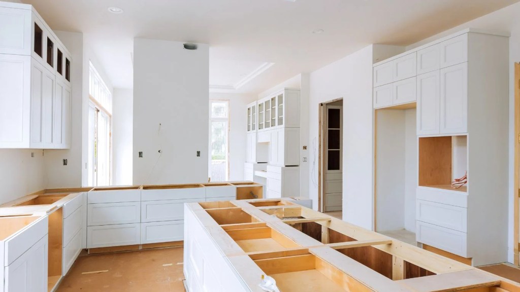 white oak kitchen cabinets​